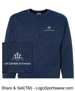 Champion Adult Powerblend Crewneck Sweatshirt Design Zoom